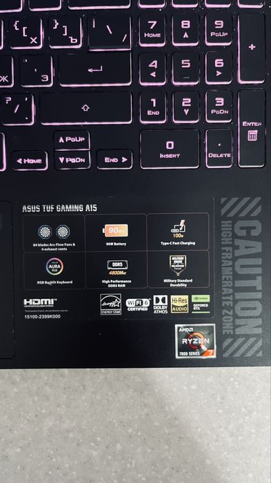 Asus TUF A15 продам очень срочно