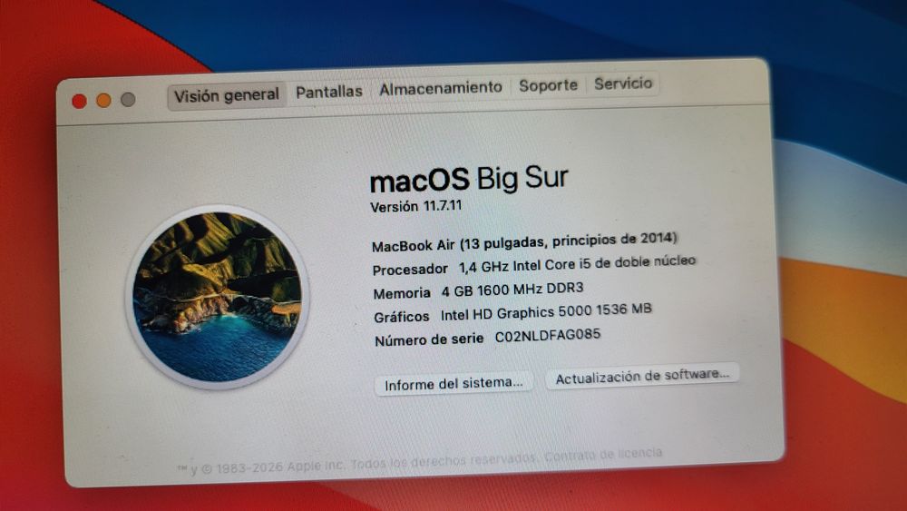 Mac Book 13" 2014