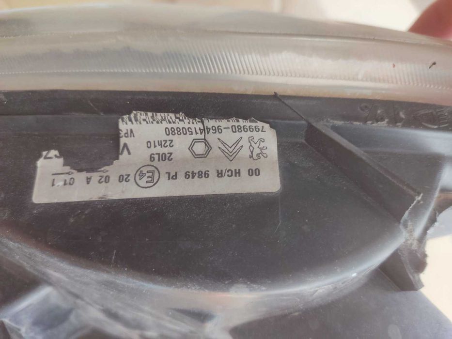 Оригинални Фарове Пежо Партнер 2010г., 1,6 HDI, употребявани