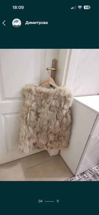 Елек естествен косъм лисица