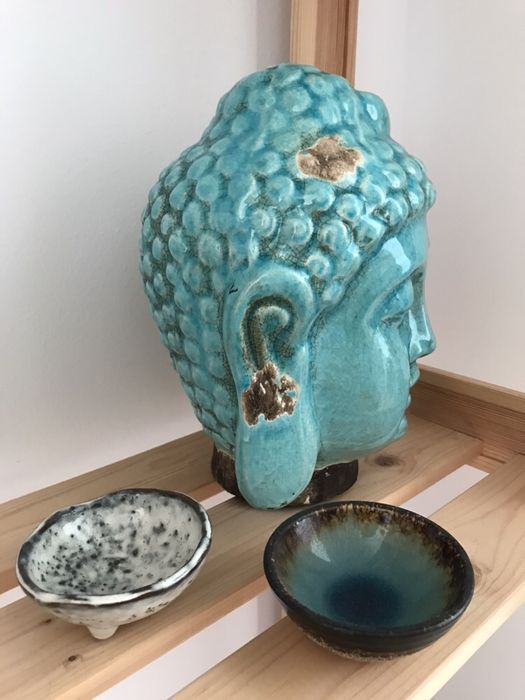 Decoratiune Buddha Cap Head Budism Asia Zara Home H&M Thailanda Vidaxl