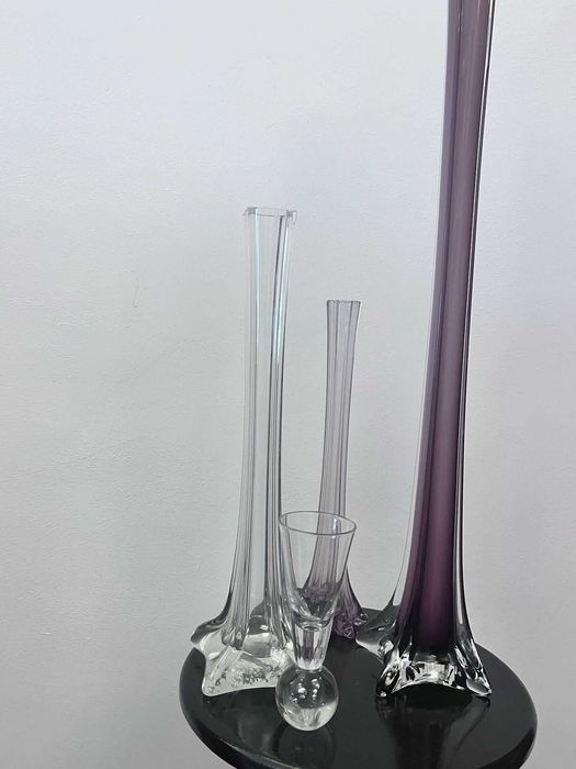 Set patru piese cristal MURANO Italia vechi bibelouri bibelou ieftine