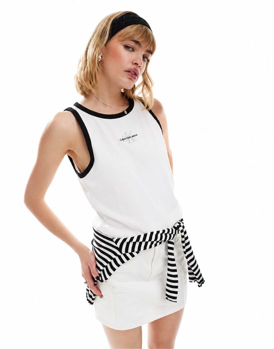 Calvin Klein рипсен топ