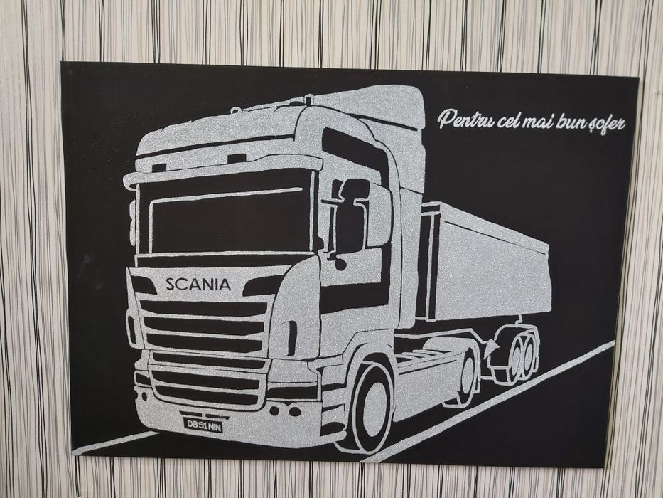 Tablouri canvas cu sclipici