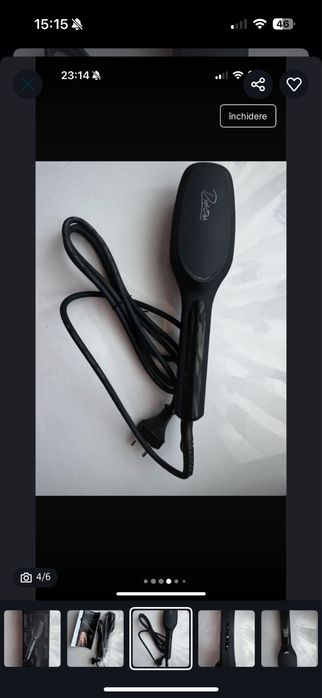 Perie electrica de indreptat parul