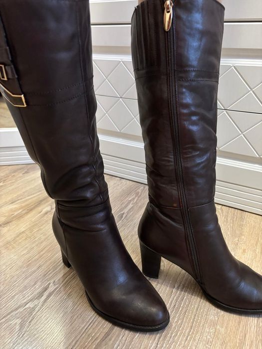 Продам сапоги кожаные, натуралка