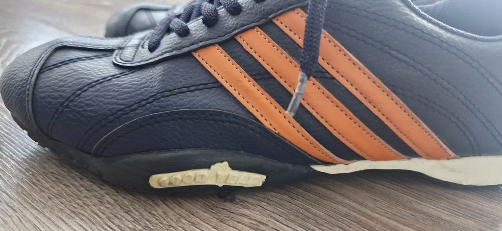 Ретро Adidas Goodyear 42,  естествена кожа Salamander 41