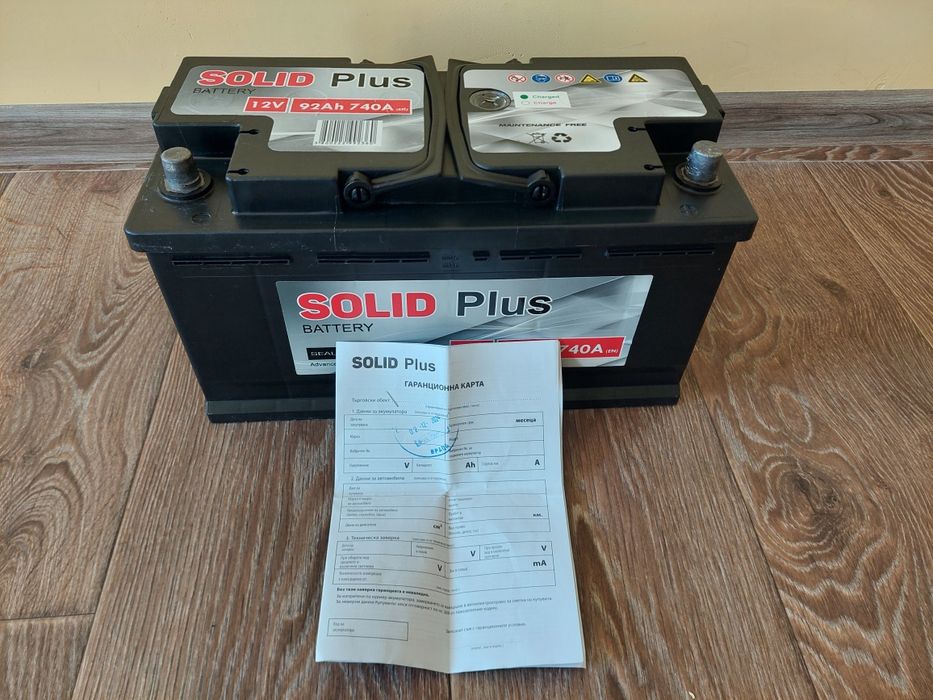 Акумулатор Solid plus 92ah 740A