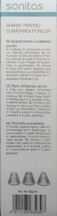 Sanitas уред за почистване на пори.