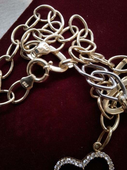 Златно колие + златна гривна. 14 карата