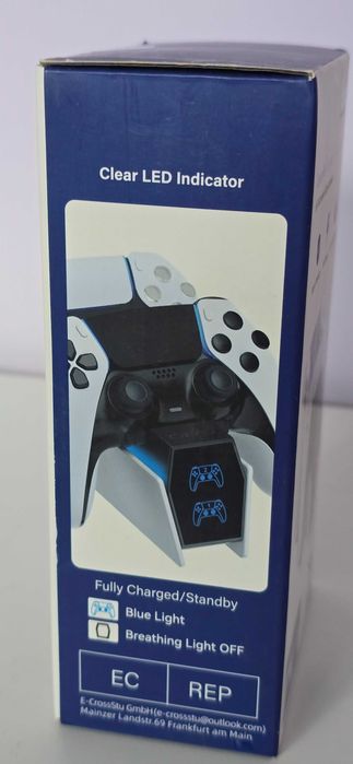 Зарядна станция за два PS 5 контролера