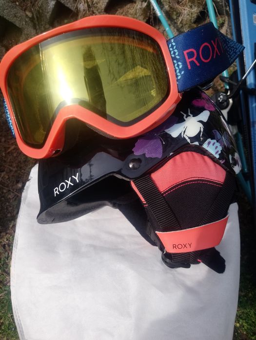 Ски "Росиньол" (146 см.) и  каска "Рокси"