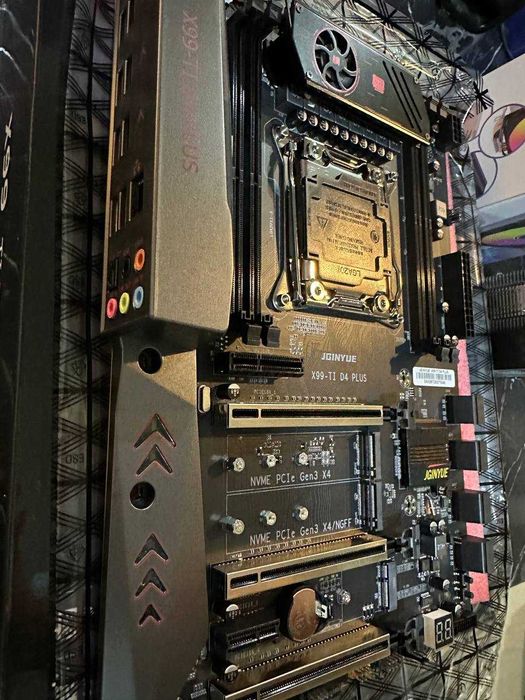 Комплекты  JGINYUE x99 TITANIUM d4 Plus,+ 2695v3 / (14/28)  с куллером