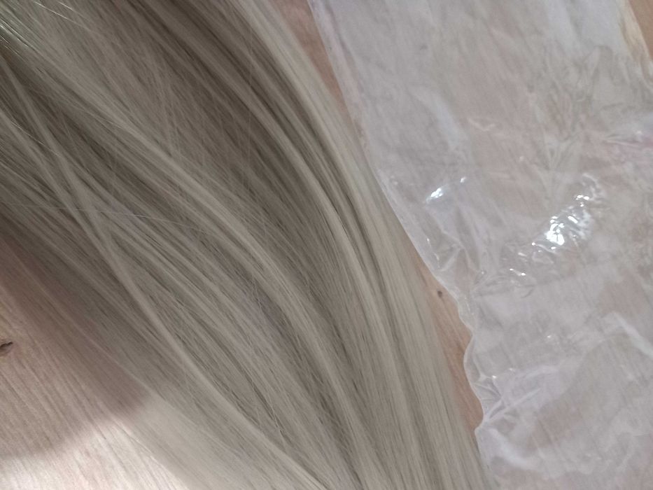 Екстеншън , треса , удължение за коса 7 реда - пепеляво рус