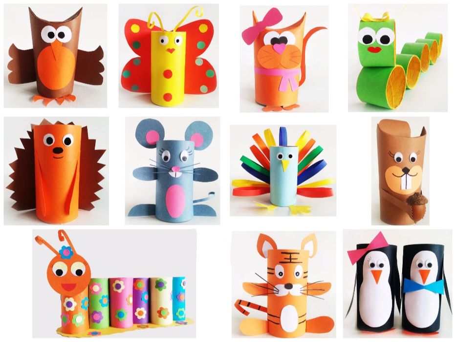 Втулки от туалетной бумаги для творчества