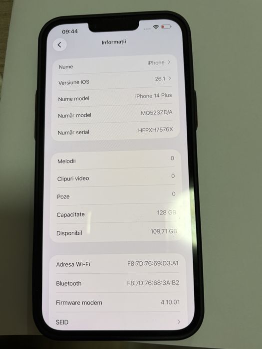 Iphone 14 plus, 128 gb