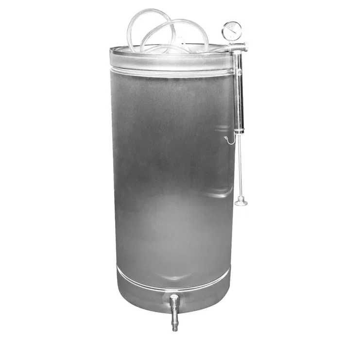 Butoi (cisternă) INOX cu capac flotant 150 L si camera din silicon