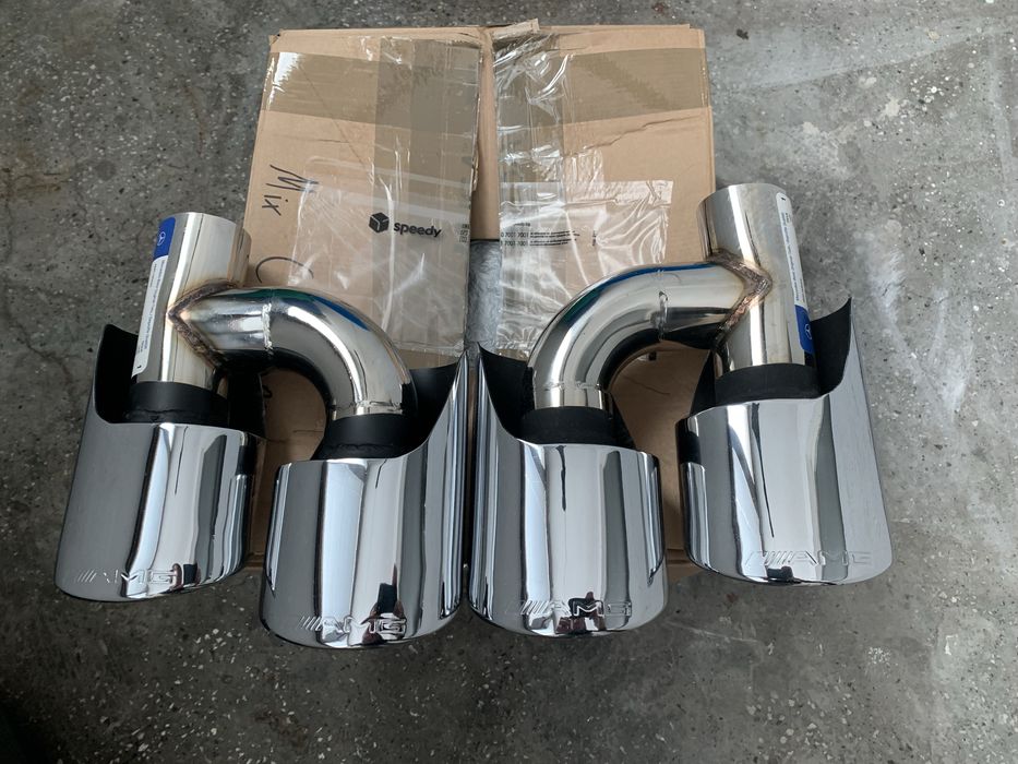 Накрайници за ауспух мерцедес АМГ 63 AMG 65 гърне Ц63 S55 ЦЛ Е клас ЕС