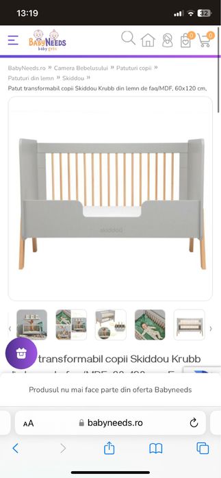 Patut NOU Skiddou Krub alb