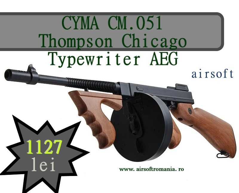 Pusca electrica CM.051 Thompson Chicago AEG airsoft