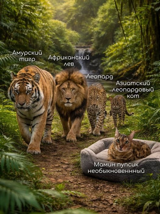 100% бенгальские котятя