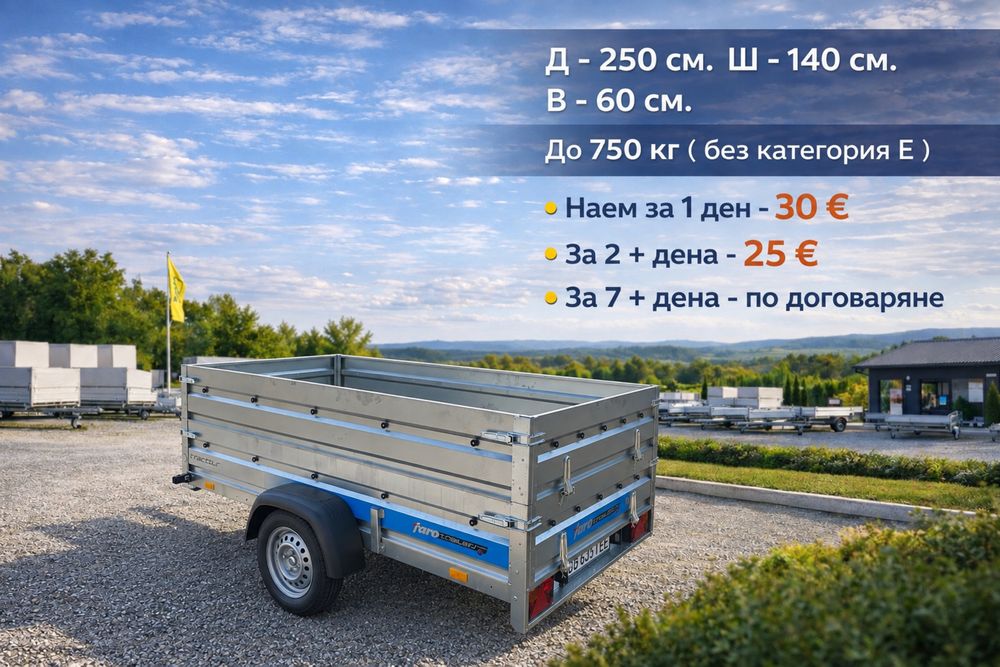 Ремаркета под наем . Различни размери  София