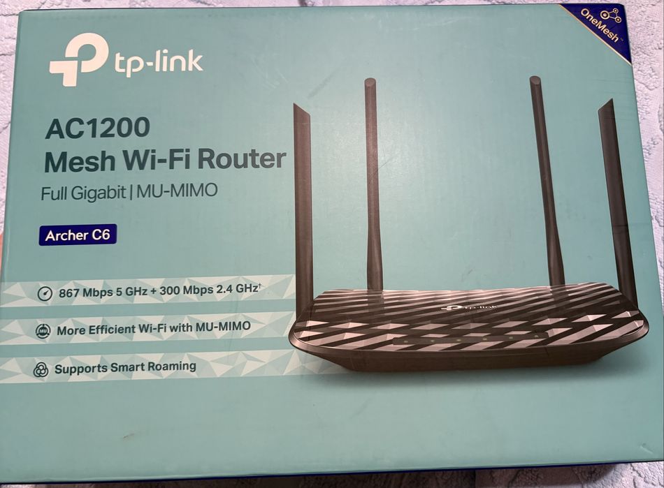 Продам TP-Link Archer C6 (AC1200, Mesh Wi-Fi)