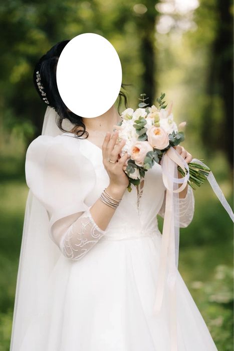 Свадебное платье, одевали раз