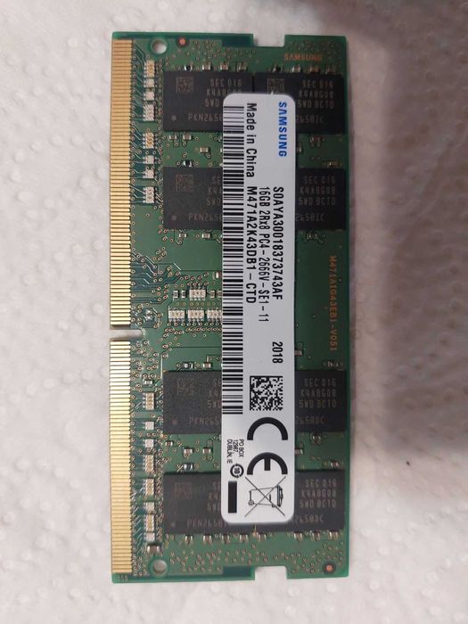 16GB DDR4 2666Mhz CL19 - Kinston (SO-DIMM, за лаптоп)
