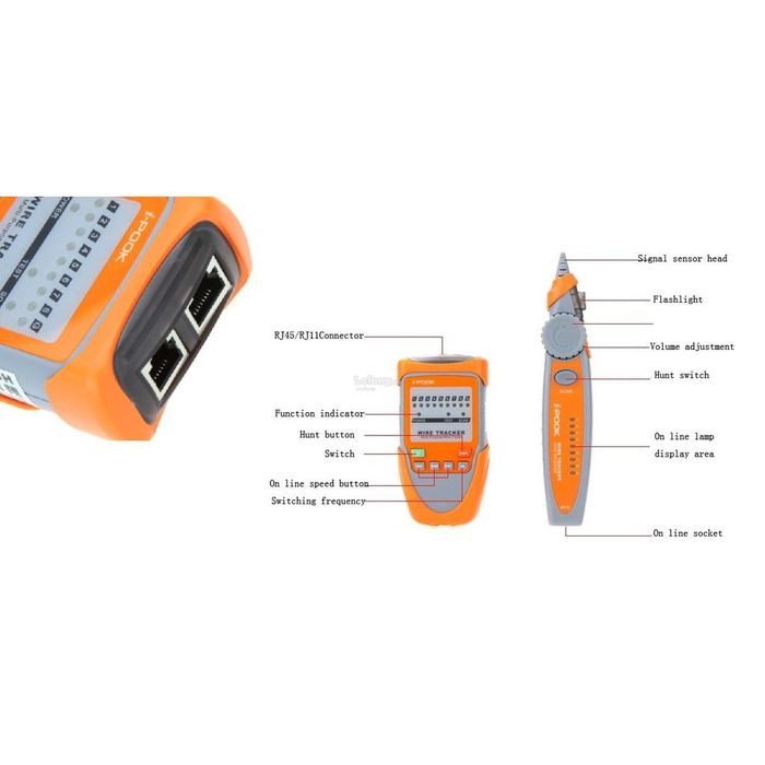 Многоцелевой Сетевой кабель тестер i-POOK PK65H, Cable tester PK65H