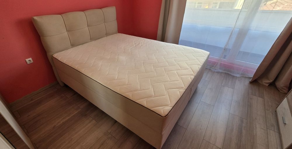 Тапцирана повдигната спалня 160х200 /боксспринг/ с ракла