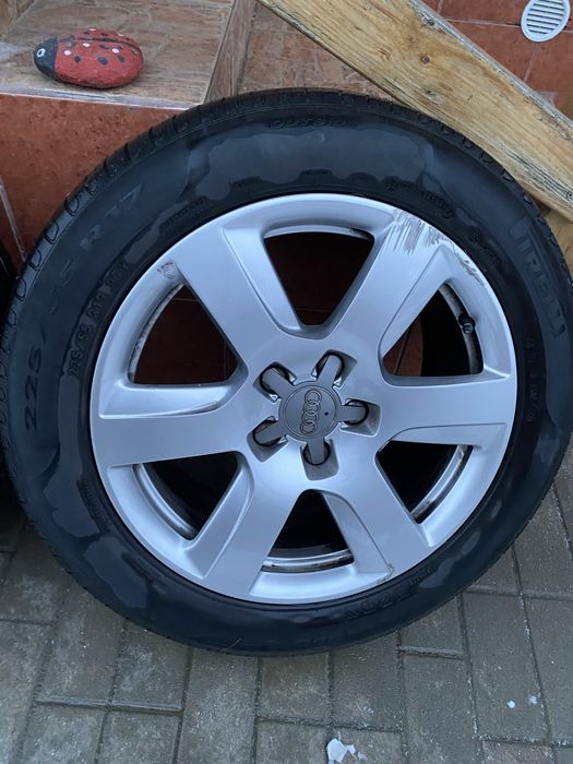Jante originale Audi cu cauciucuri 225/55R17