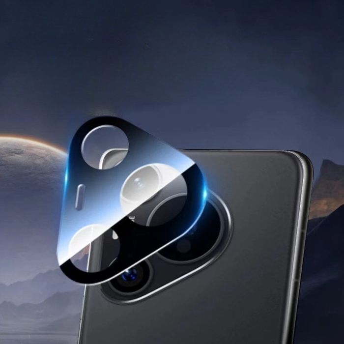 Huawei Pura 80 / Pro / Ultra / 3D 9H Черен стъклен протектор за камера