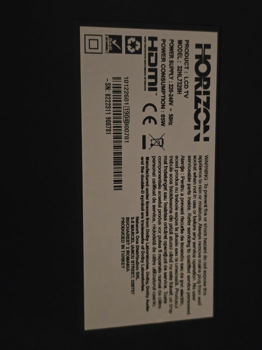 Televizor Horizon 32" Defect