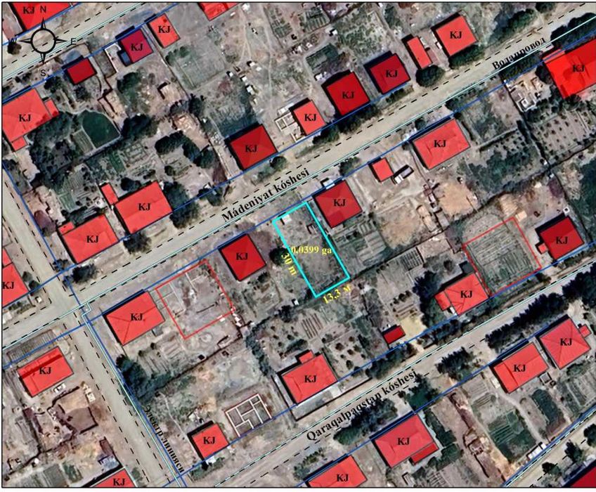 Qanlikol rayoni Madeniyat MPJ 4-sotik jer plan satiladi