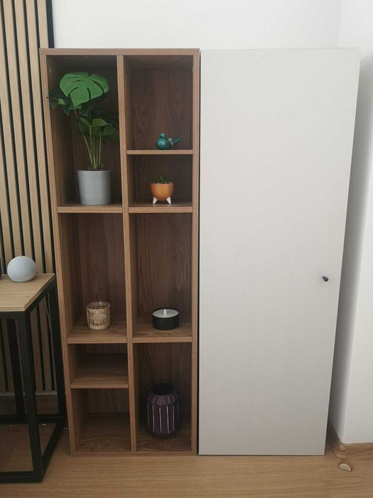 2 шкафа Enza Home – библиотека + затворен модул - мебели за дневна