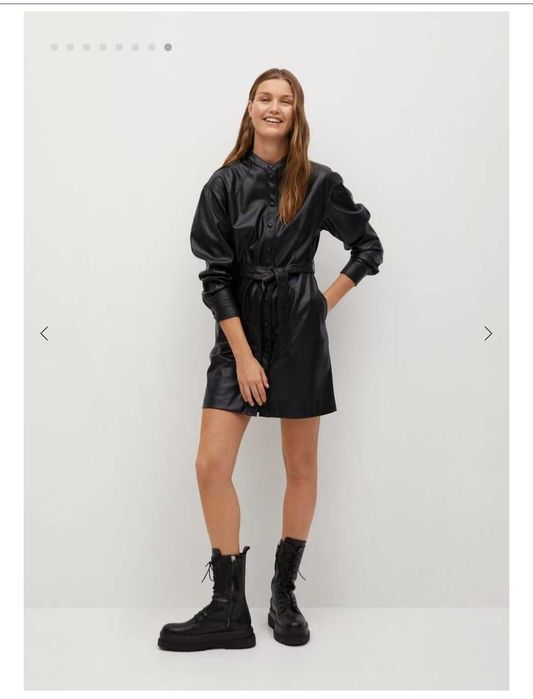 Нова кожена рокля на Mango