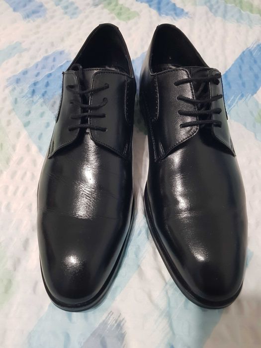 Pantofi eleganti barbati piele naturala negri