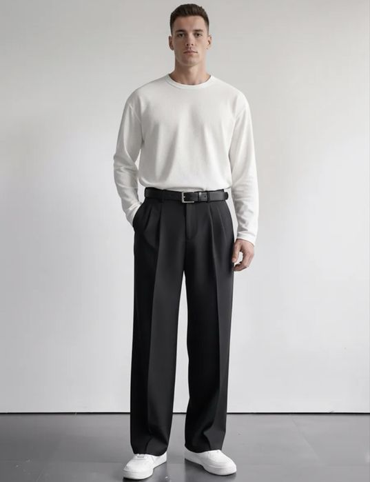 Черные Брюки широкие