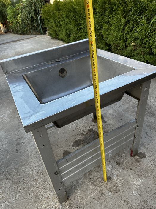 Chiuveta lavoar vechi inox cu masa aluminiu