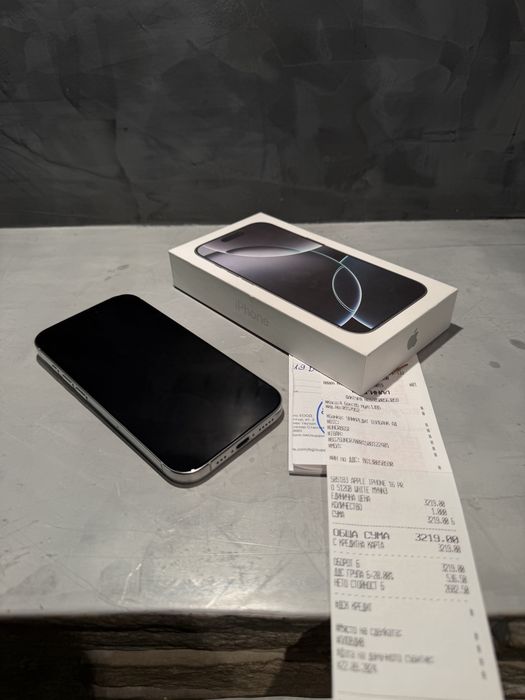 КАТО НОВ Iphone 16 Pro 512 GB White
