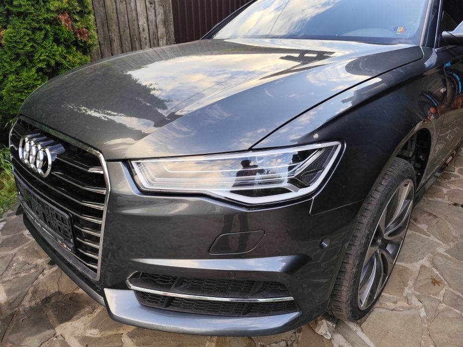 Fata completa Audi A6 C7 4G facelift Sline cu faruri matrix.2015+  Bara Sline far capota trager aripa radiator ventilator