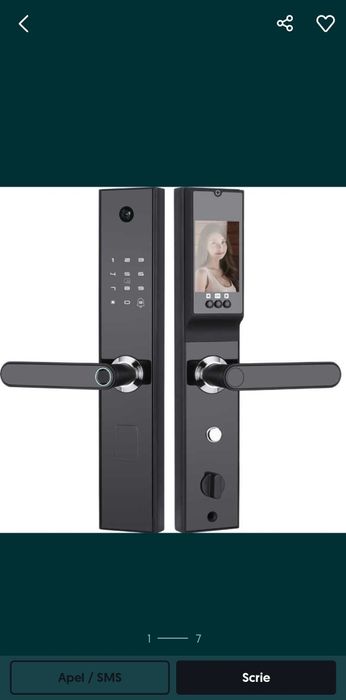 Broască inteligenta smart... cu,camera video,cod,amprenta ,card si apl