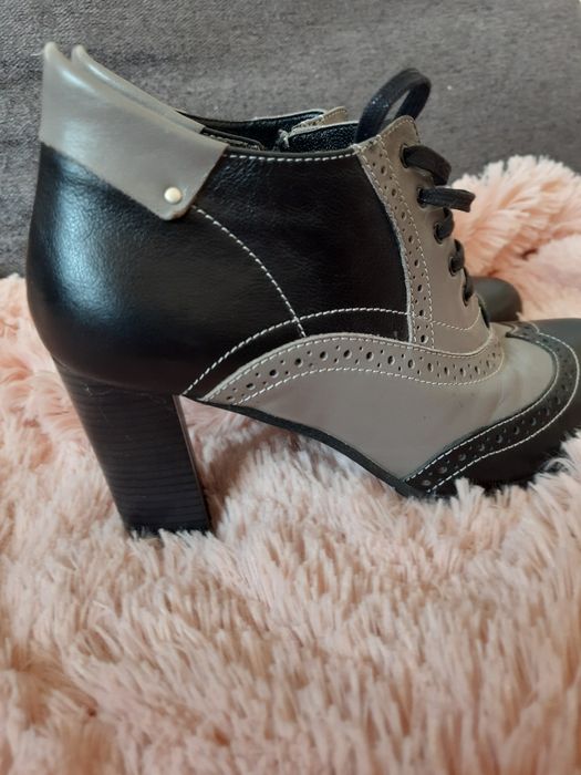 Botine Oxford din piele naturala 37