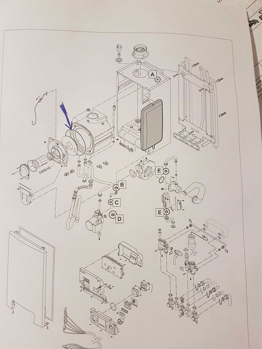 Garnitură camera de ardere pentru centrală de Dietrich