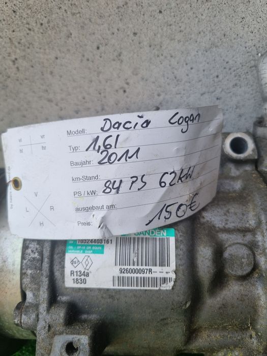 Compresor Clima Ac 1.6 Dacia Logan