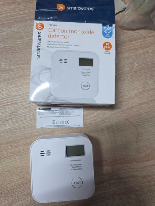 Detector de monoxid de carbon, LCD, ton de alarma puternic, dimensiuni compacte