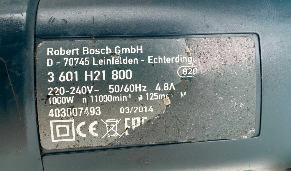 BOSCH GWS 1000 - Електрически ъглошлайф 1000W