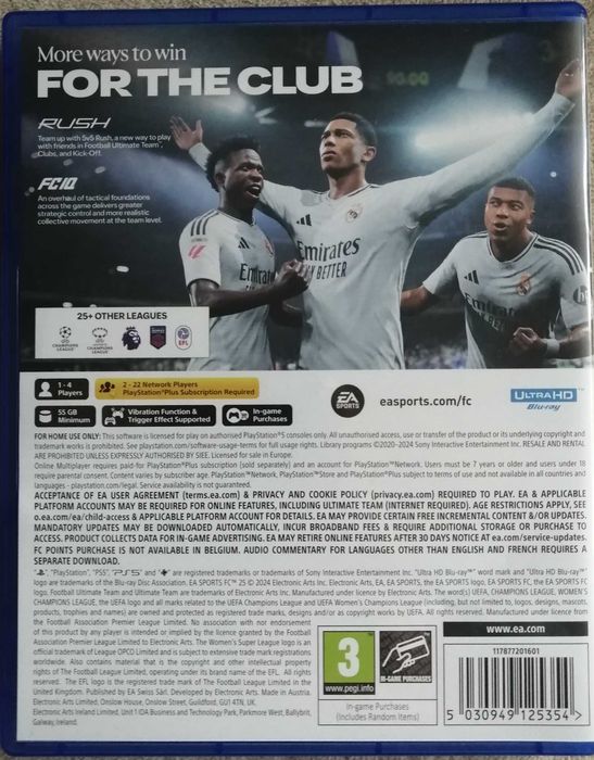 PS5 игра FC25 - EA sports игра за Sony PlayStation 5