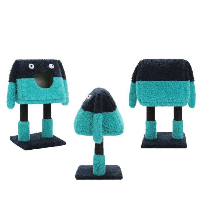 Turn de joaca pisici 2 in 1 – casuta detasabila si stalpi de zgariat